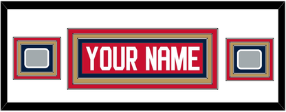 Florida Nameplate & 2 Stanley Cup Finals Patches - Home Red - Premier Tier 2