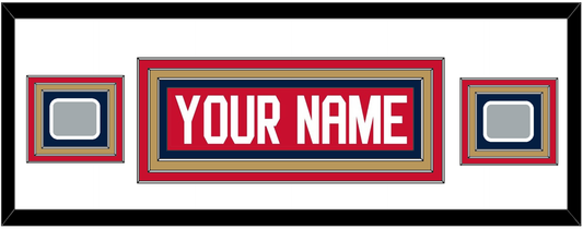 Florida Nameplate & 2 Stanley Cup Finals Patches - Home Red - Premier Tier 2