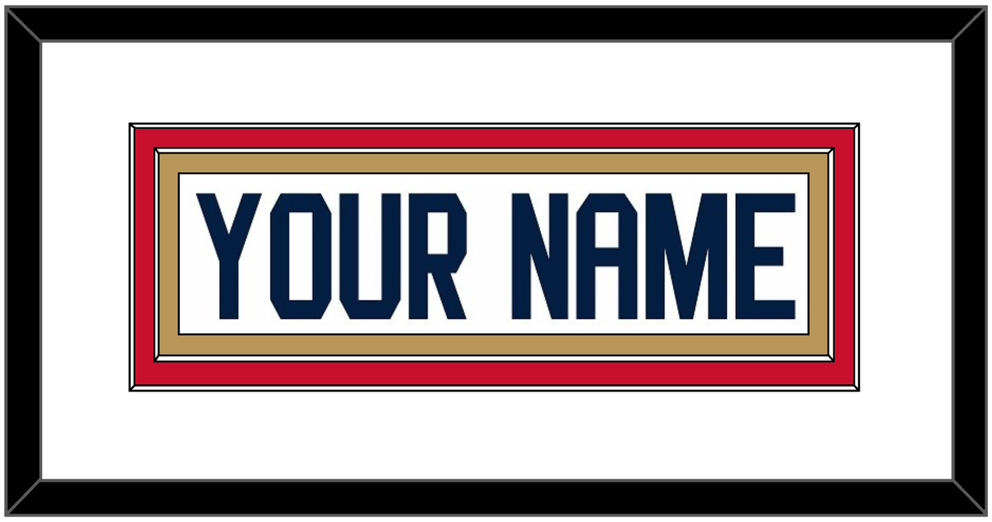 Florida Nameplate - Road White (2017-2020) - Signature Tier 1