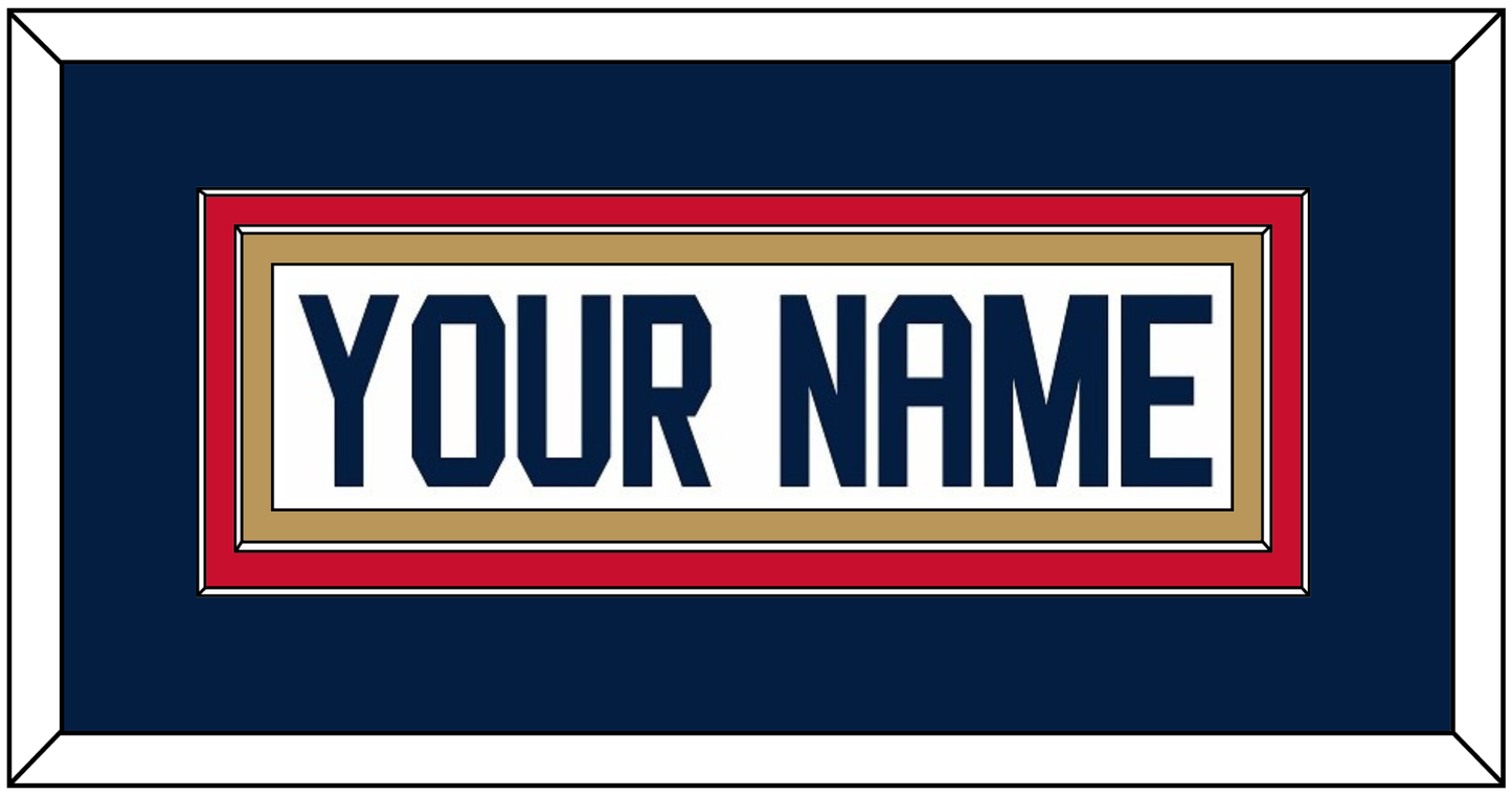 Florida Nameplate - Road White (2017-2020) - Signature Tier 4