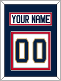 Florida Nameplate & Number (Back) - Road White - Double Mat 4