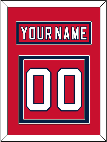 Florida Nameplate & Number (Back) - Home Red (2011-2016) - Signature Tier 2