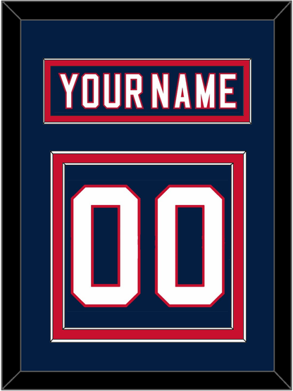 Florida Nameplate & Number (Back) - Home Blue (2006-2007) - Signature Tier 2