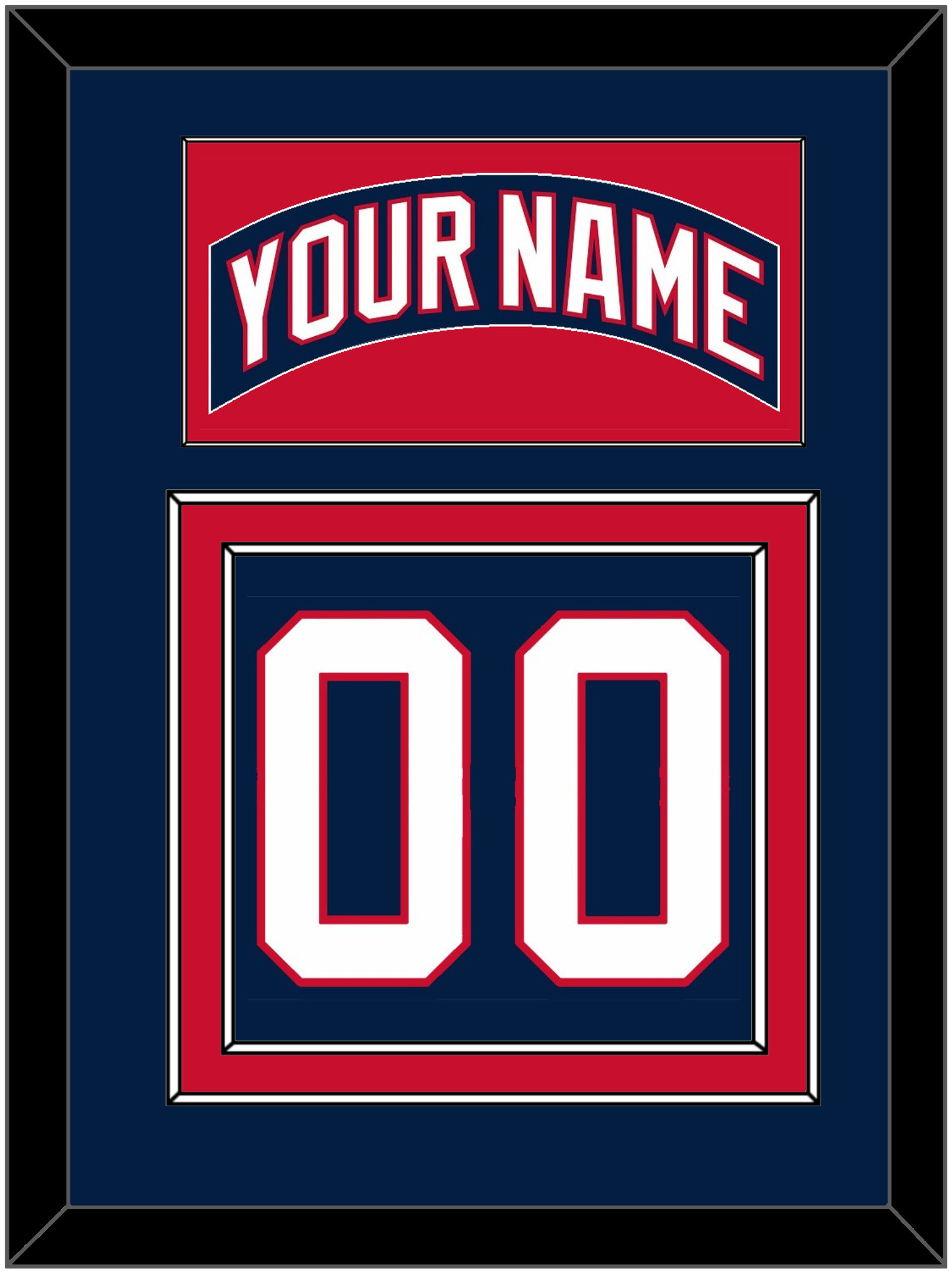 Florida Nameplate & Number (Back) - Home Blue (2003-2006) - Signature Tier 2