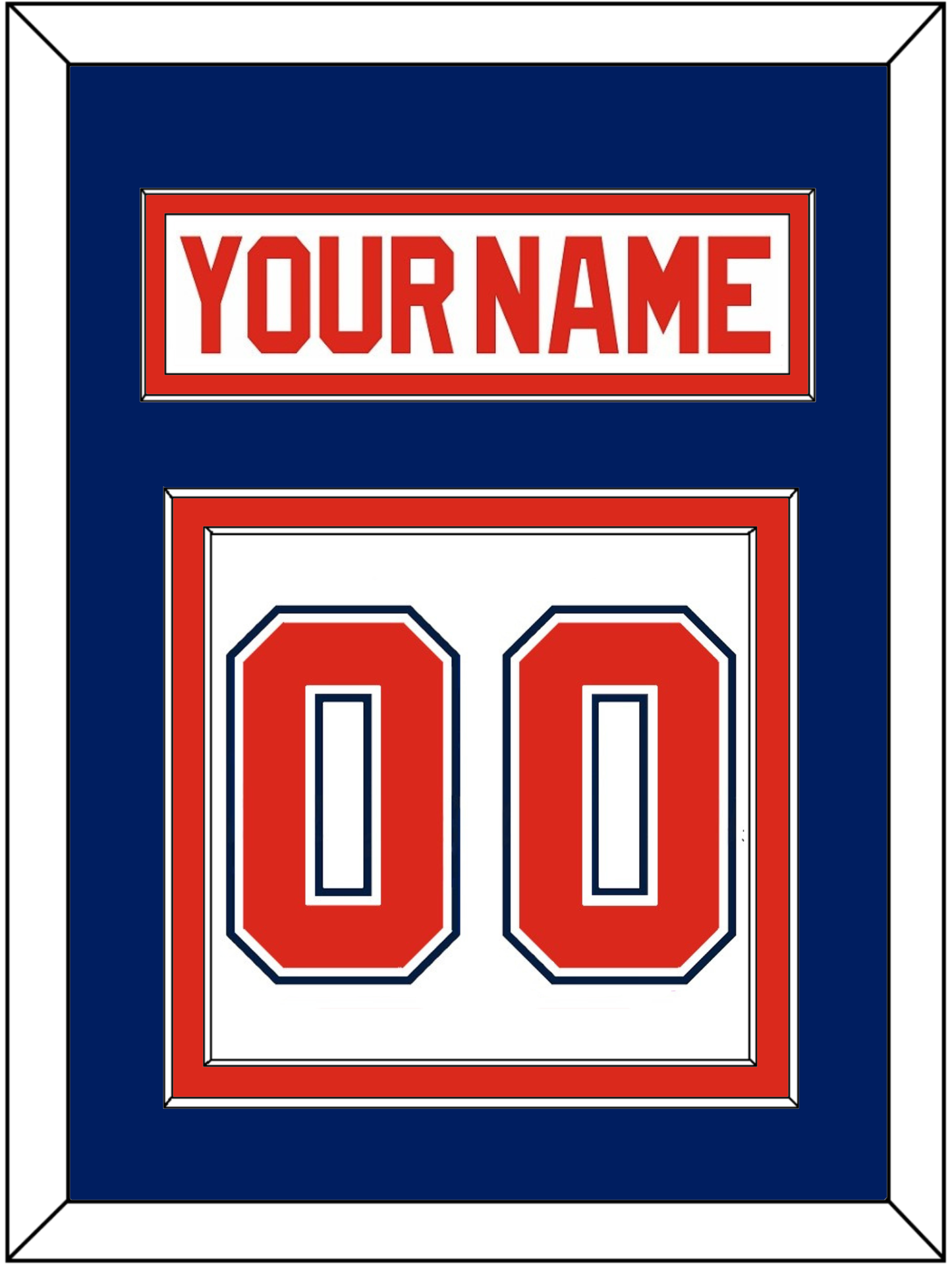 Florida Nameplate & Number (Back) - Home White (1993-1998) - Signature Tier 3
