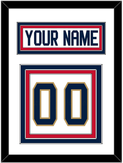 Florida Nameplate & Number (Back) - Road White - Premier Tier 1