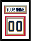 Florida Nameplate & Number (Back) - Road White - Triple Mat 2