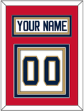 Florida Nameplate & Number (Back) - Road White - Triple Mat 3