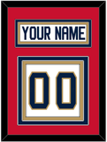 Florida Nameplate & Number (Back) - Road White - Triple Mat 3