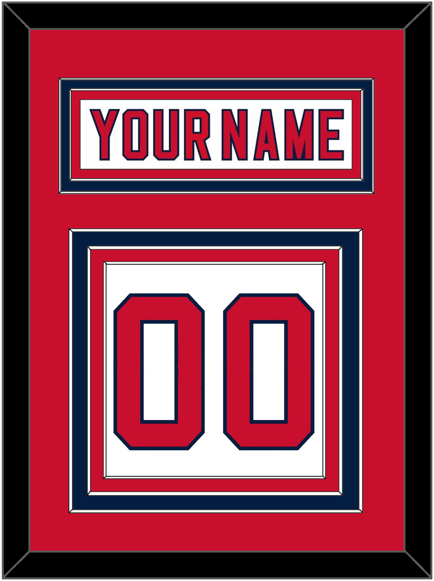 Florida Nameplate & Number (Back) - Road White (2007-2016) - Premier Tier 3