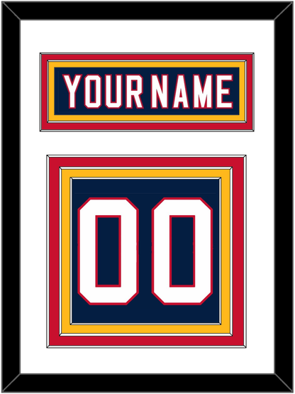 Florida Nameplate & Number (Back) - Home Blue (2007-2011) - Premier Tier 2