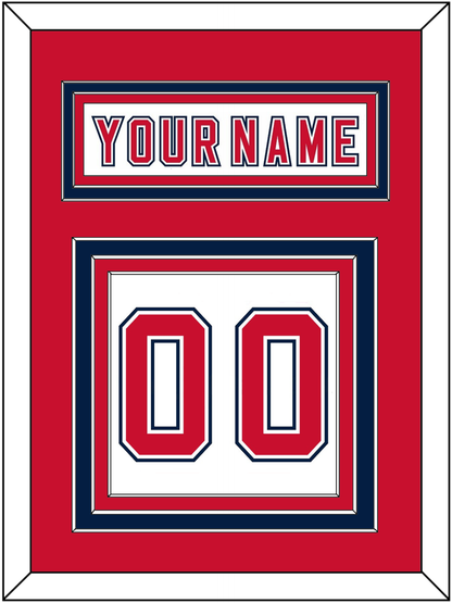 Florida Nameplate & Number (Back) - Road White (2006-2007) - Premier Tier 3