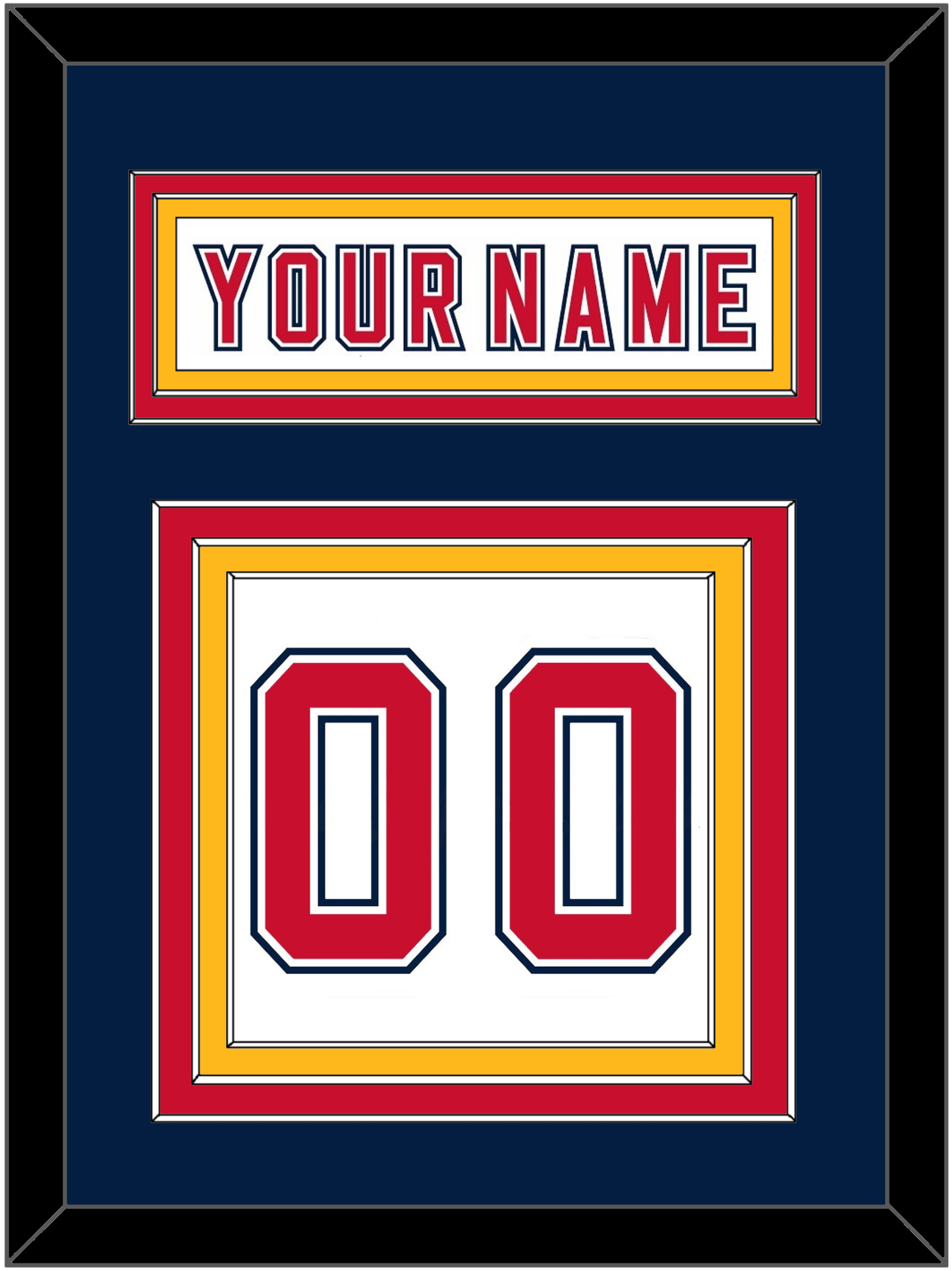 Florida Nameplate & Number (Back) - Road White (2006-2007) - Premier Tier 4
