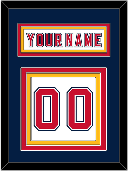 Florida Nameplate & Number (Back) - Road White (2006-2007) - Premier Tier 4