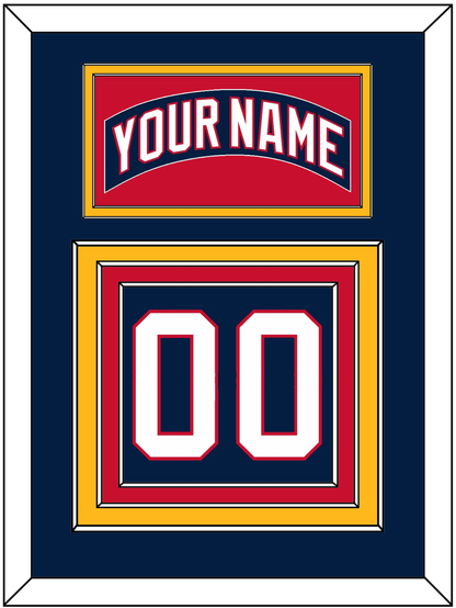 Florida Nameplate & Number (Back) - Home Blue (2003-2006) - Premier Tier 2