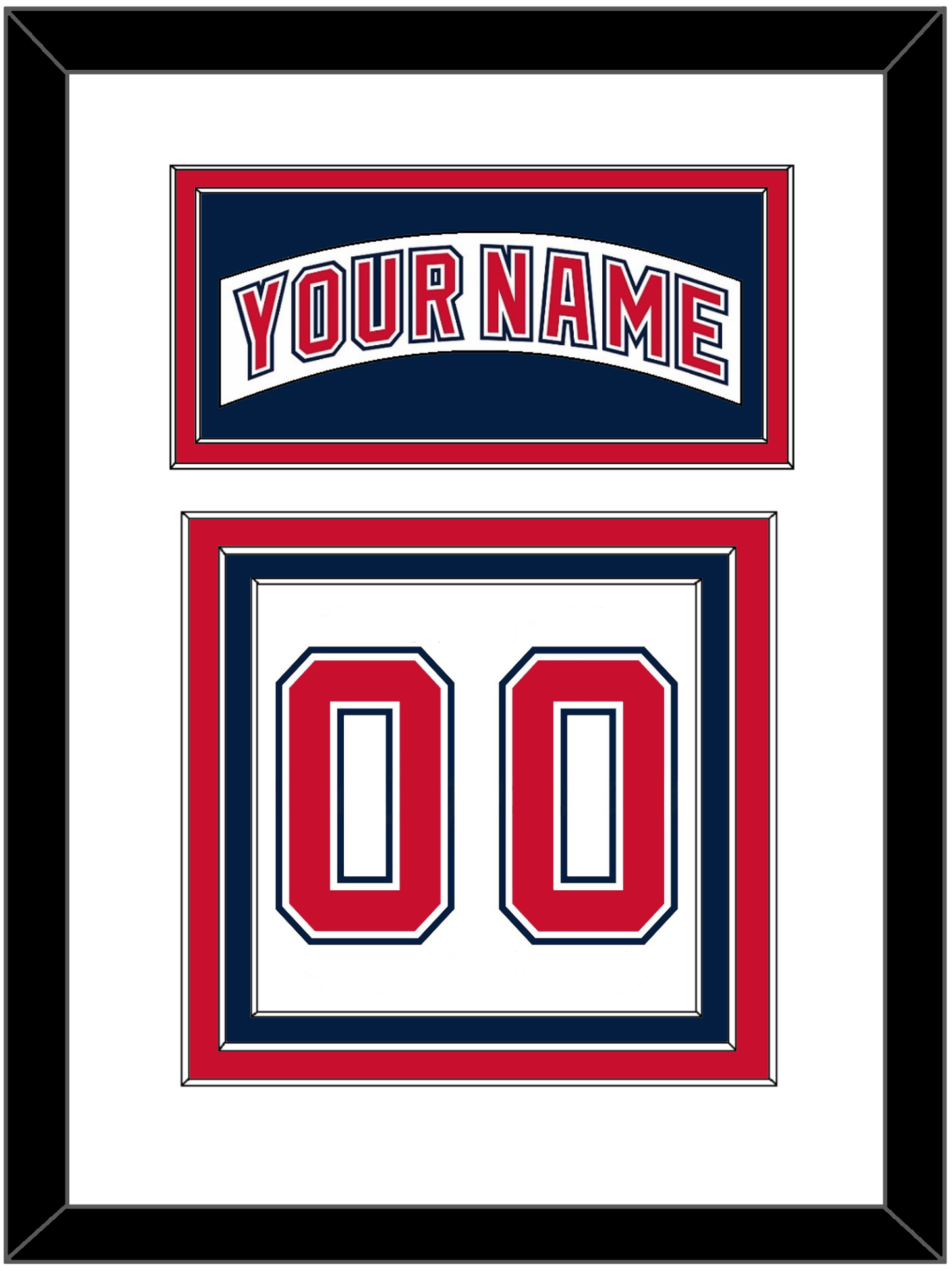 Florida Nameplate & Number (Back) - Road White (2003-2006) - Premier Tier 2