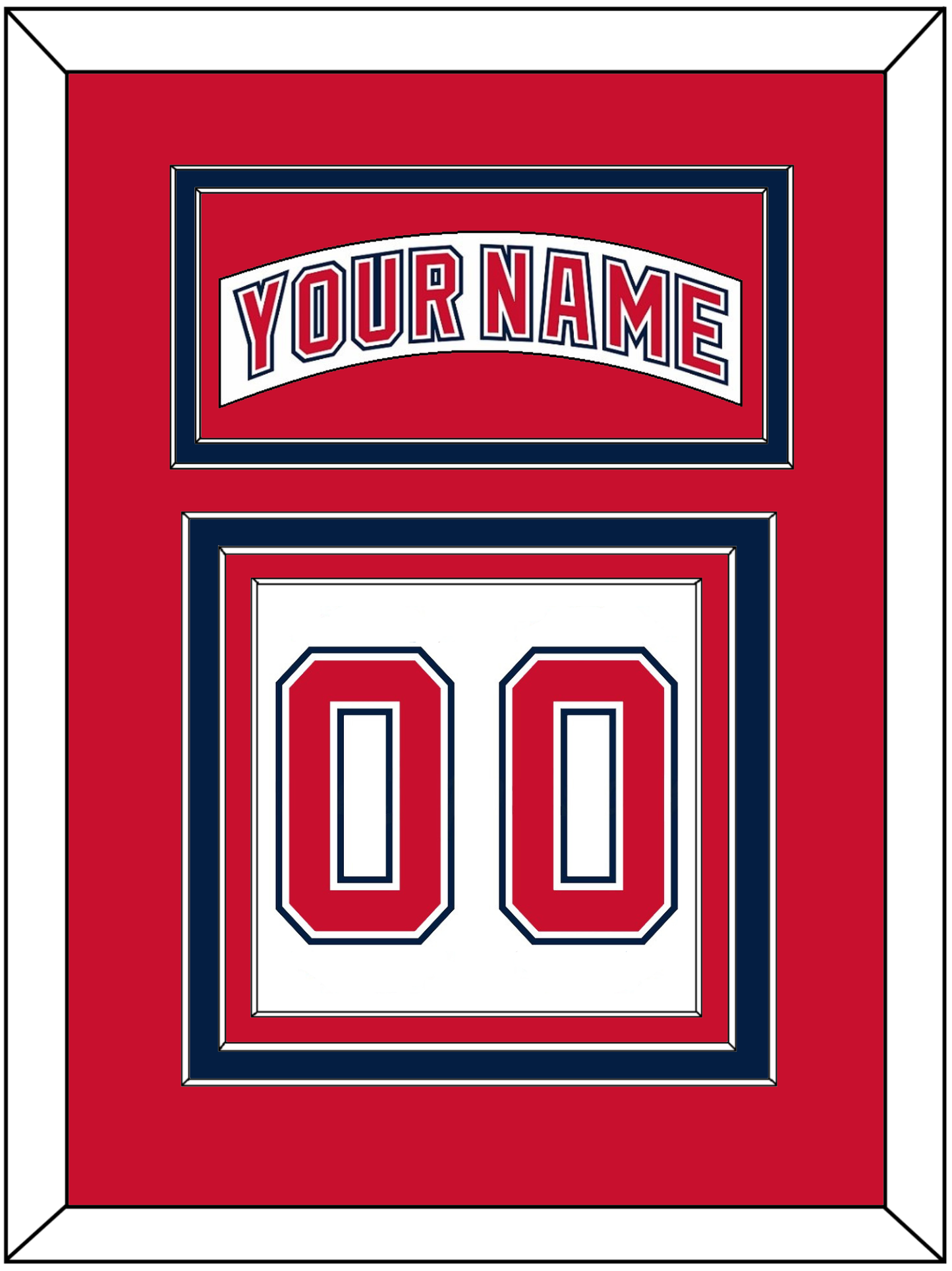 Florida Nameplate & Number (Back) - Road White (2003-2006) - Premier Tier 3