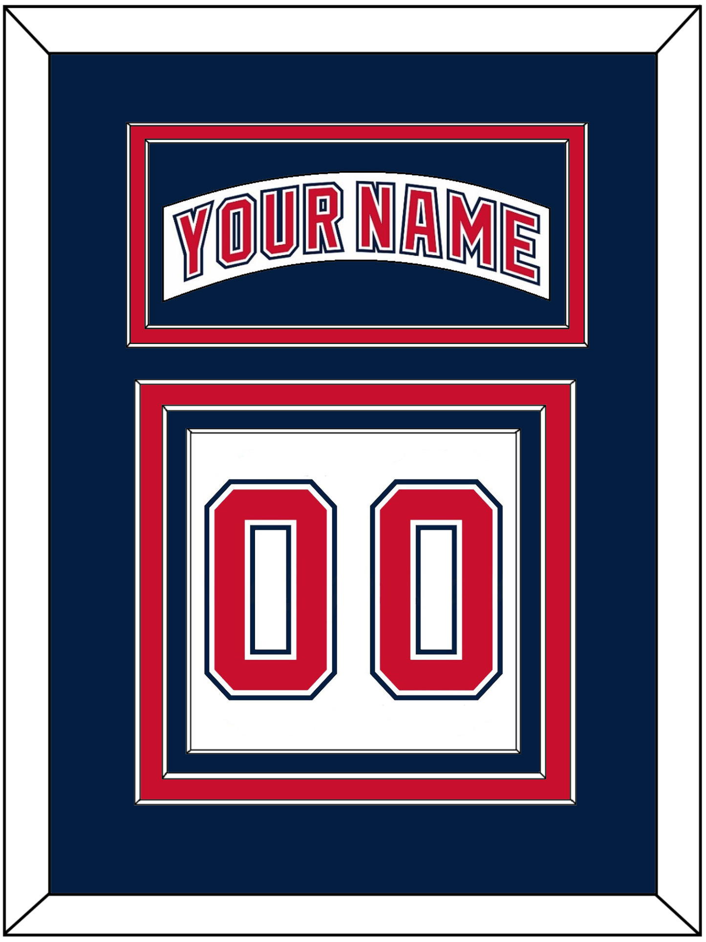Florida Nameplate & Number (Back) - Road White (2003-2006) - Premier Tier 4