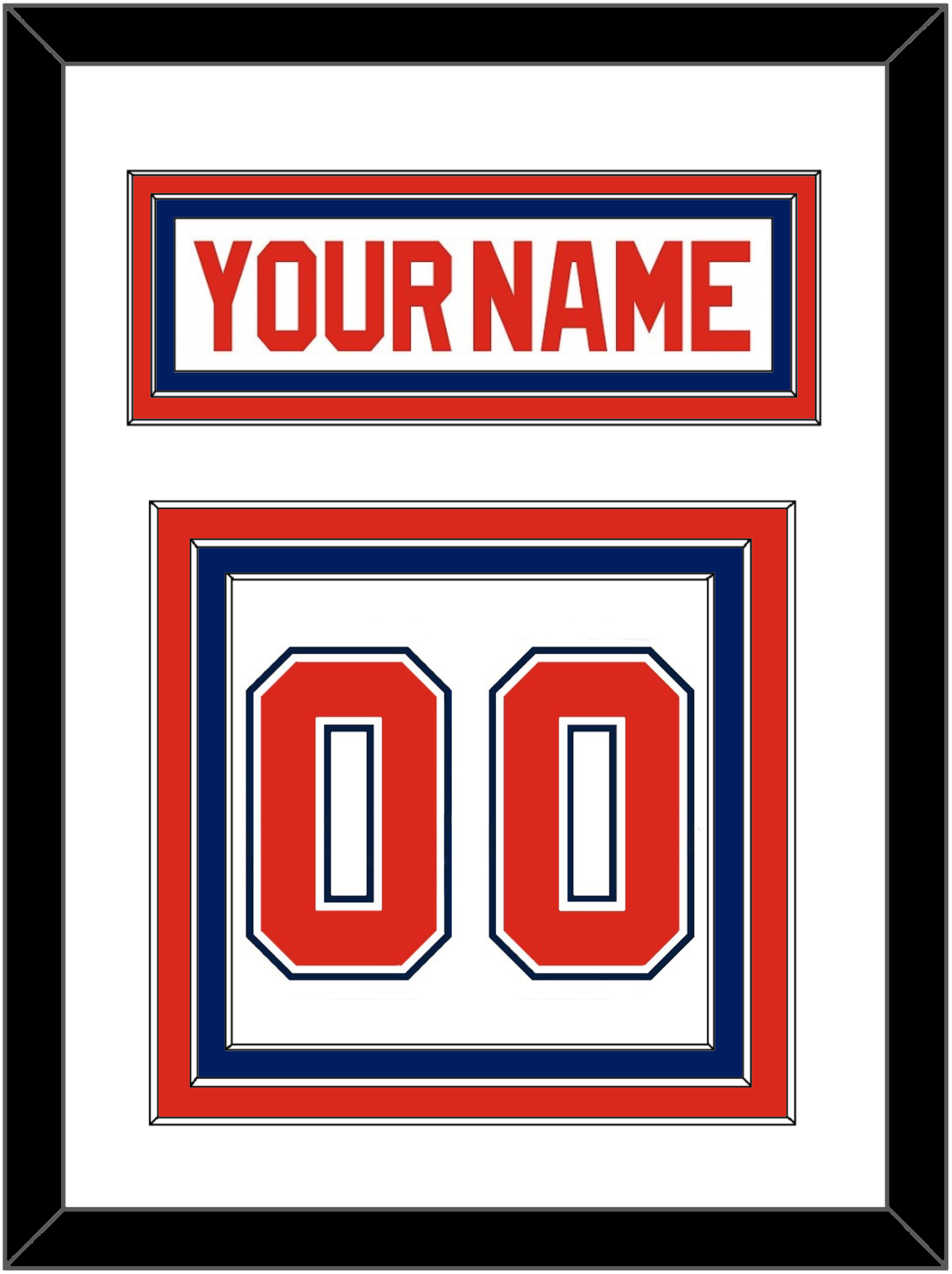 Florida Nameplate & Number (Back) - Home White (1993-1998) - Premier Tier 1