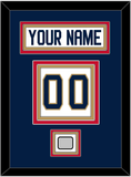 Florida Nameplate & Number (Back) With Stanley Cup Finals Patch - Road White - Triple Mat 4