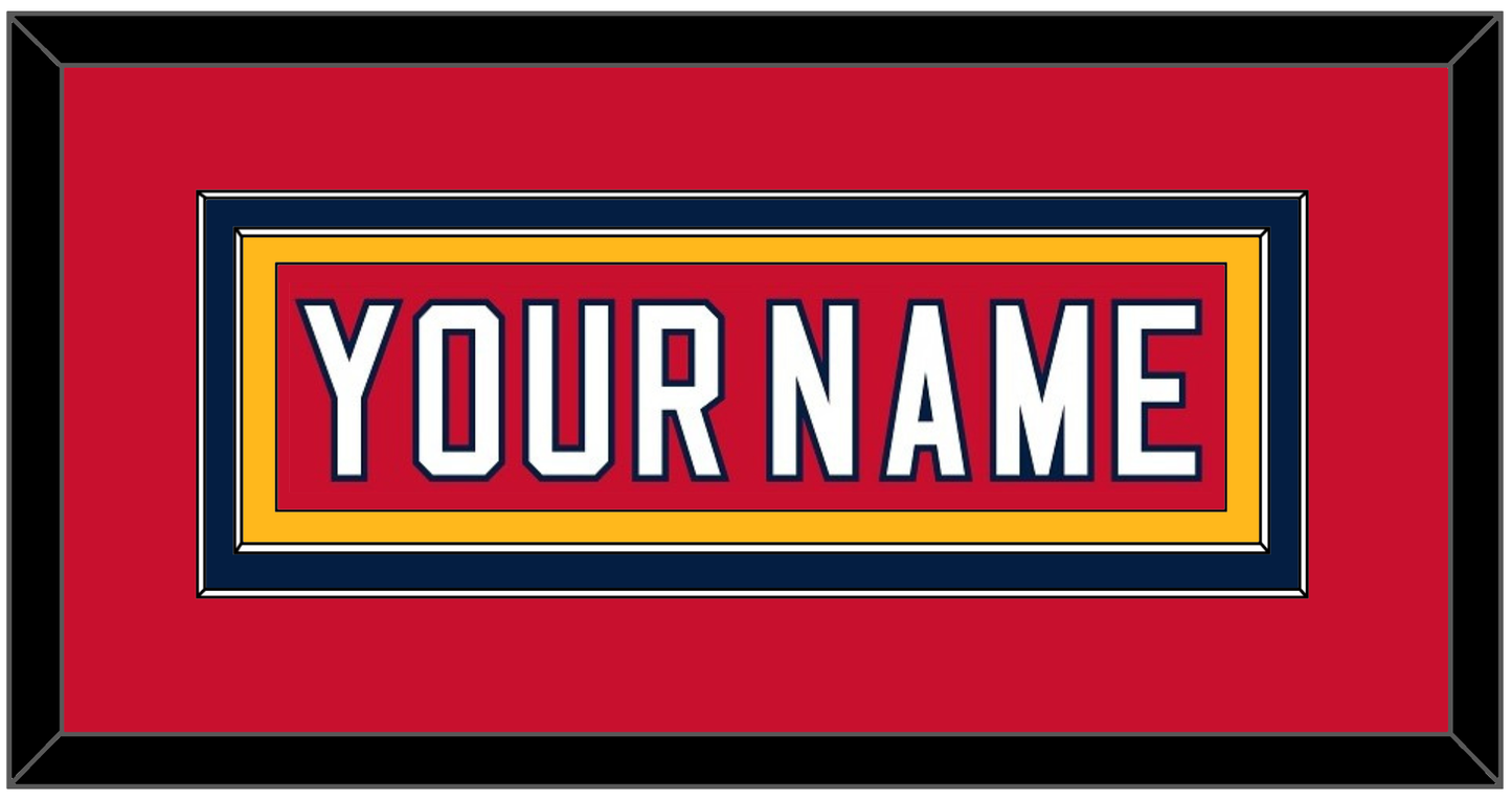 Florida Nameplate - Home Red (2011-2016) - Signature Tier 3