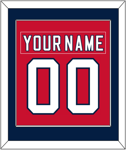 Florida Nameplate & Number (Back) Combined - Home Red (2011-2016) - Essential Tier 2