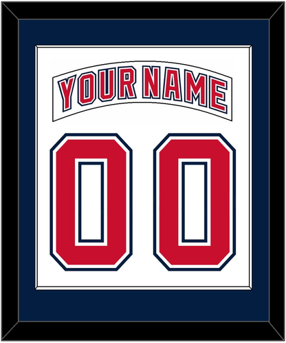 Florida Nameplate & Number (Back) Combined - Road White (2003-2006) - Essential Tier 2