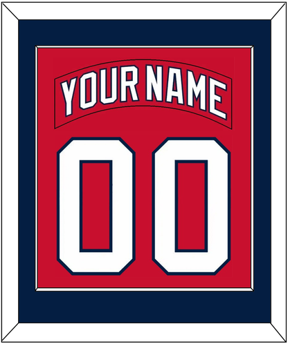 Florida Nameplate & Number (Back) Combined - Road Red (1998-2003) - Essential Tier 2