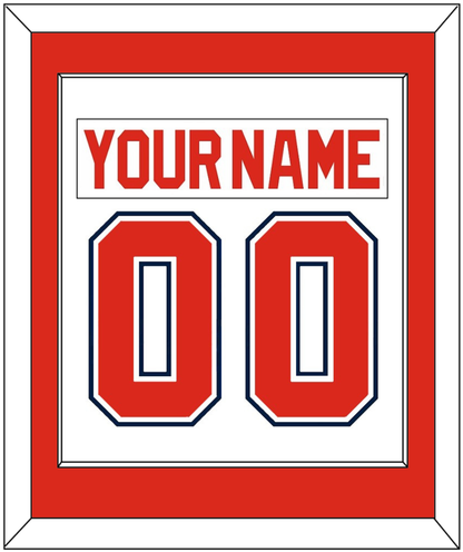 Florida Nameplate & Number (Back) Combined - Home White (1993-1998) - Essential Tier 1