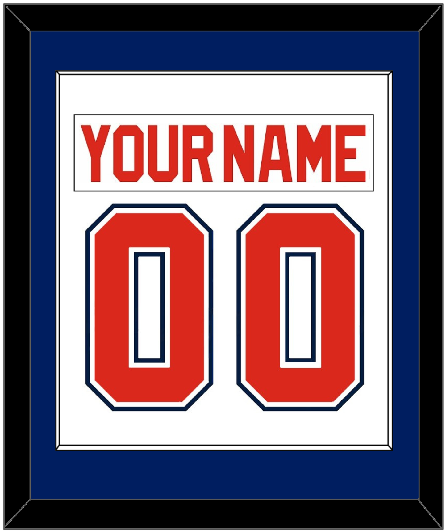 Florida Nameplate & Number (Back) Combined - Home White (1993-1998) - Essential Tier 2