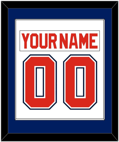 Florida Nameplate & Number (Back) Combined - Home White (1993-1998) - Essential Tier 2