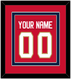 Florida Nameplate & Number (Back) Combined - Home Red - Double Mat 2