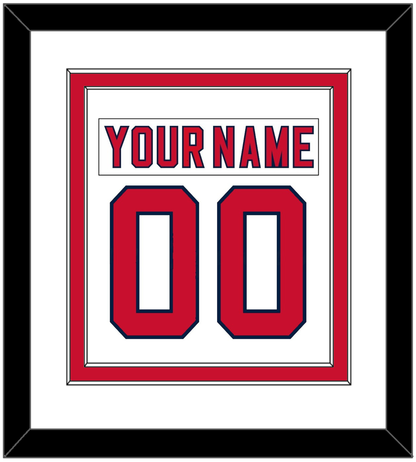 Florida Nameplate & Number (Back) Combined - Road White (2007-2016) - Signature Tier 1