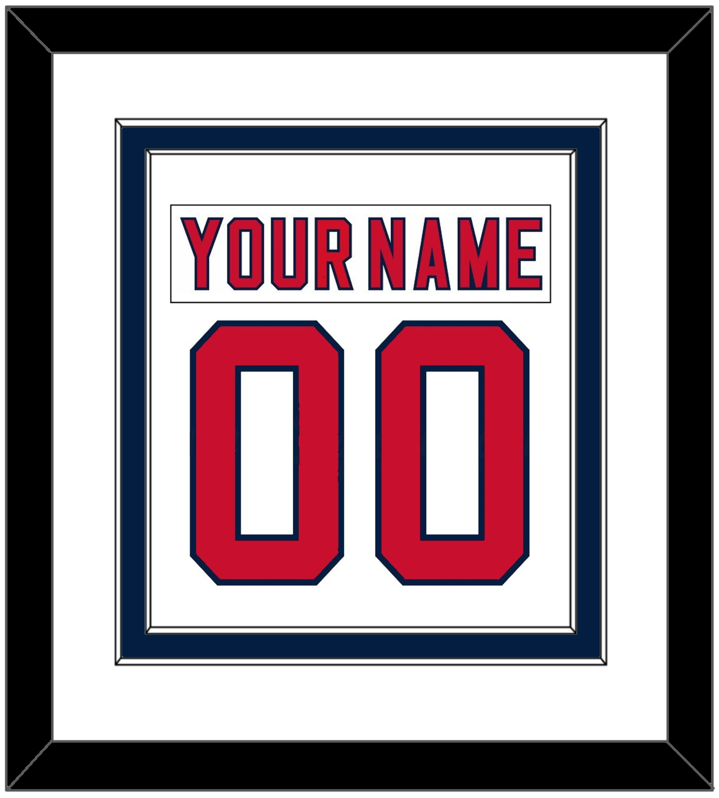 Florida Nameplate & Number (Back) Combined - Road White (2007-2016) - Signature Tier 2