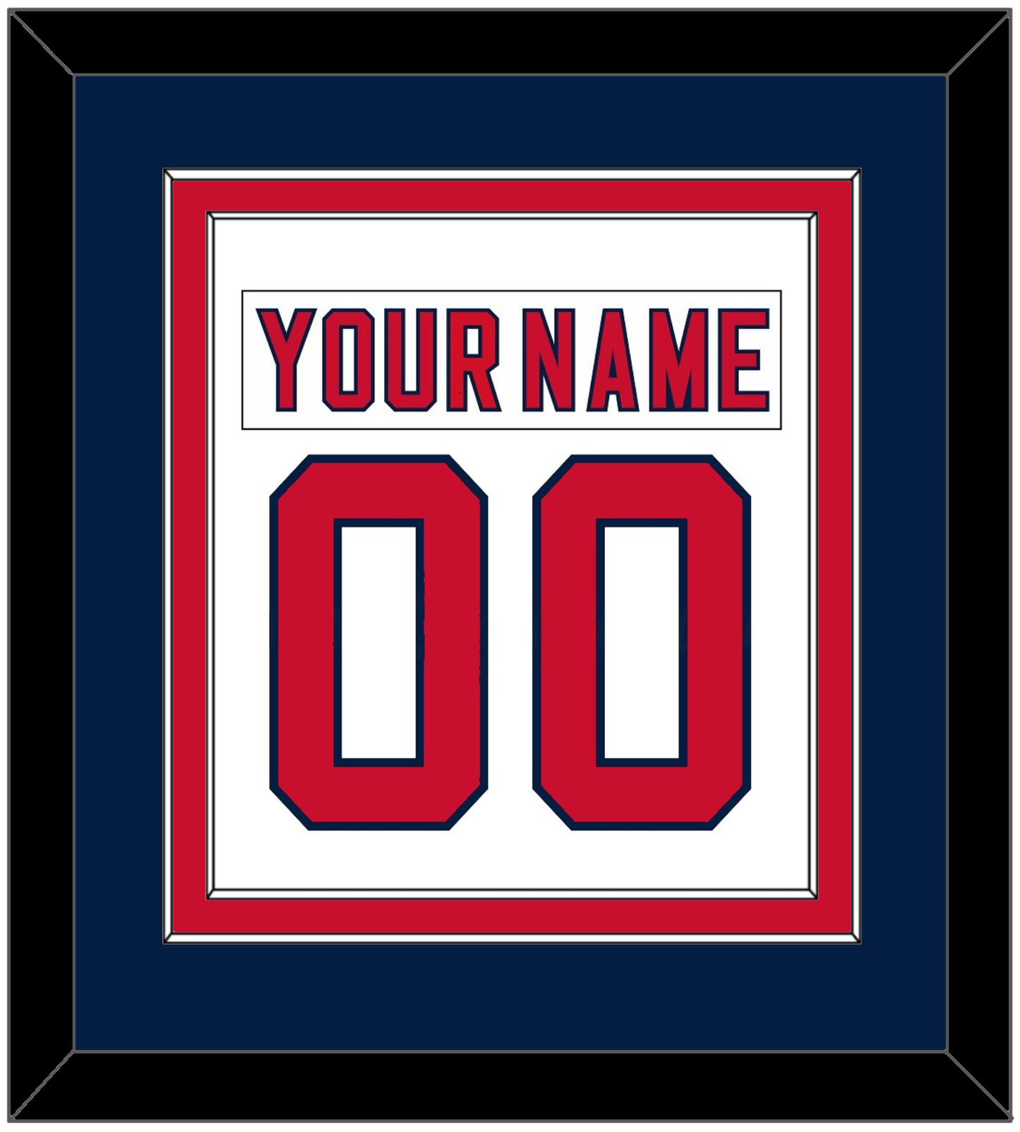 Florida Nameplate & Number (Back) Combined - Road White (2007-2016) - Signature Tier 4