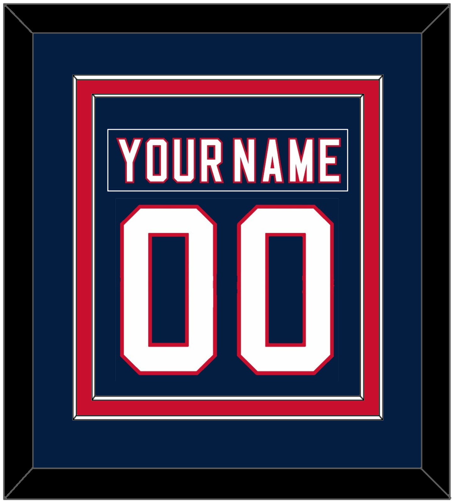 Florida Nameplate & Number (Back) Combined - Home Blue (2006-2007) - Signature Tier 2