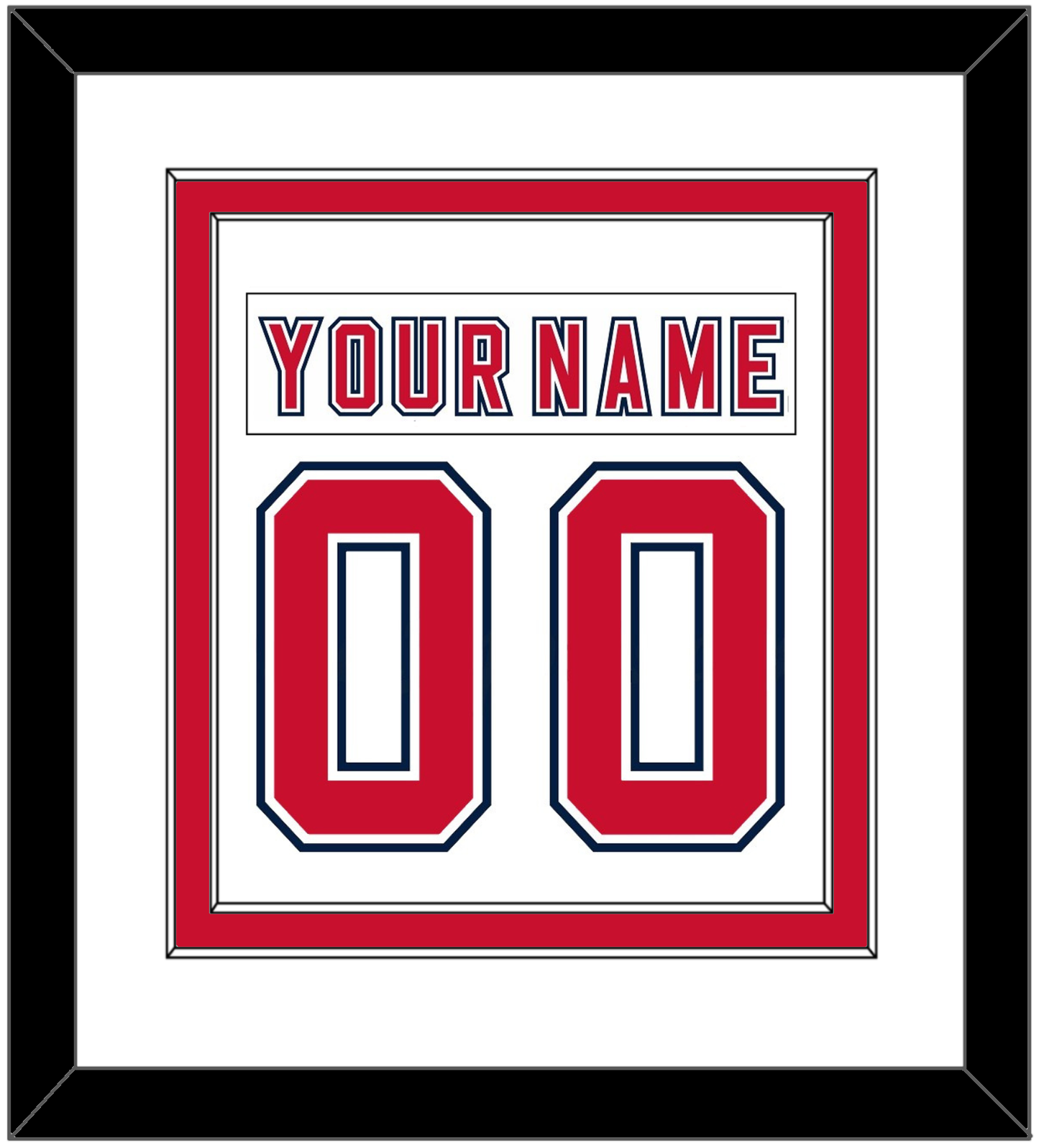 Florida Nameplate & Number (Back) Combined - Road White (2006-2007) - Signature Tier 1