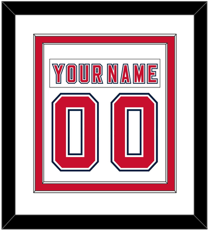 Florida Nameplate & Number (Back) Combined - Road White (2006-2007) - Signature Tier 1