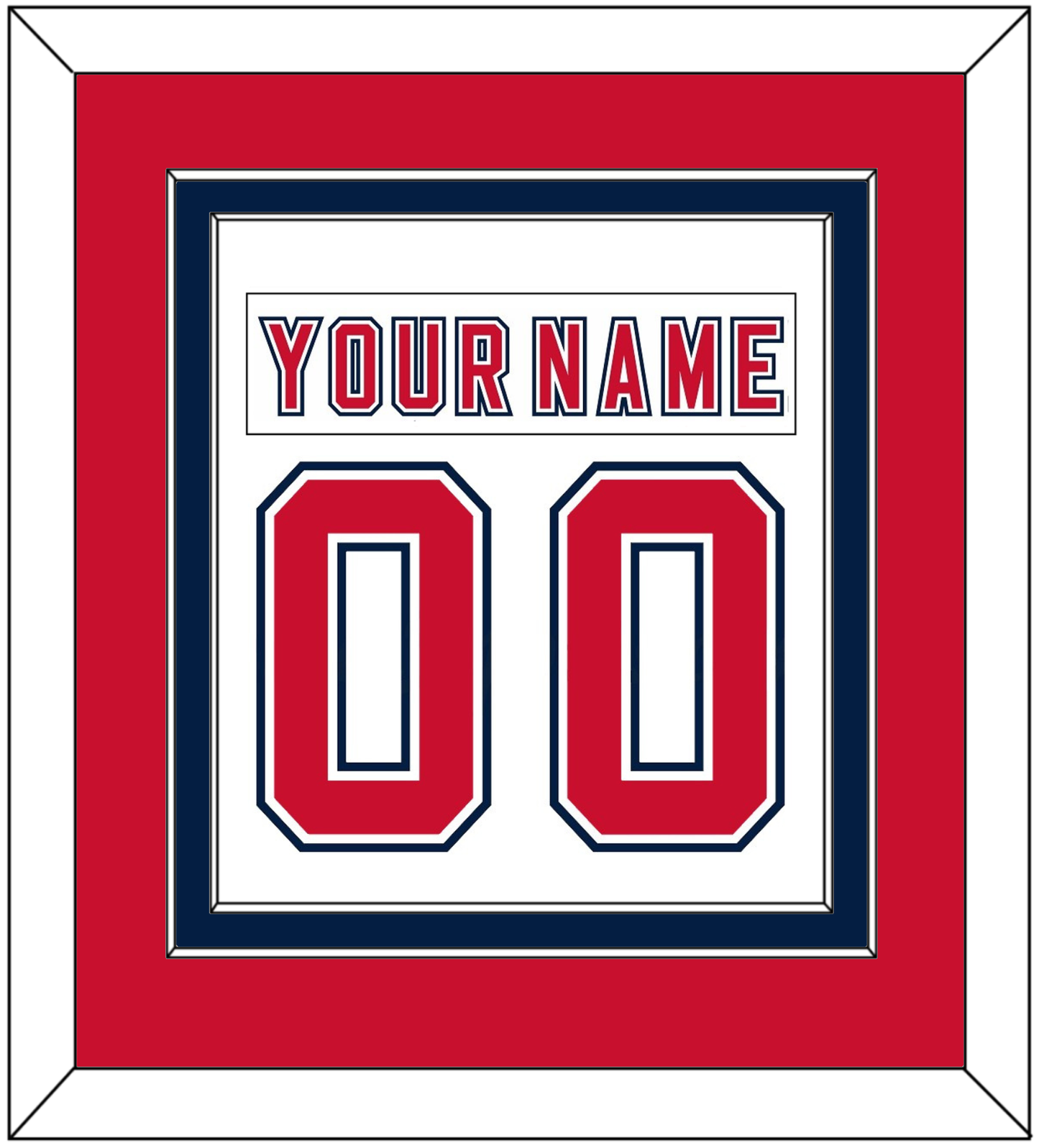 Florida Nameplate & Number (Back) Combined - Road White (2006-2007) - Signature Tier 3