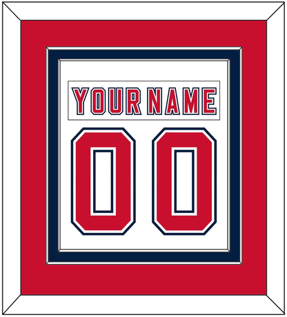Florida Nameplate & Number (Back) Combined - Road White (2006-2007) - Signature Tier 3