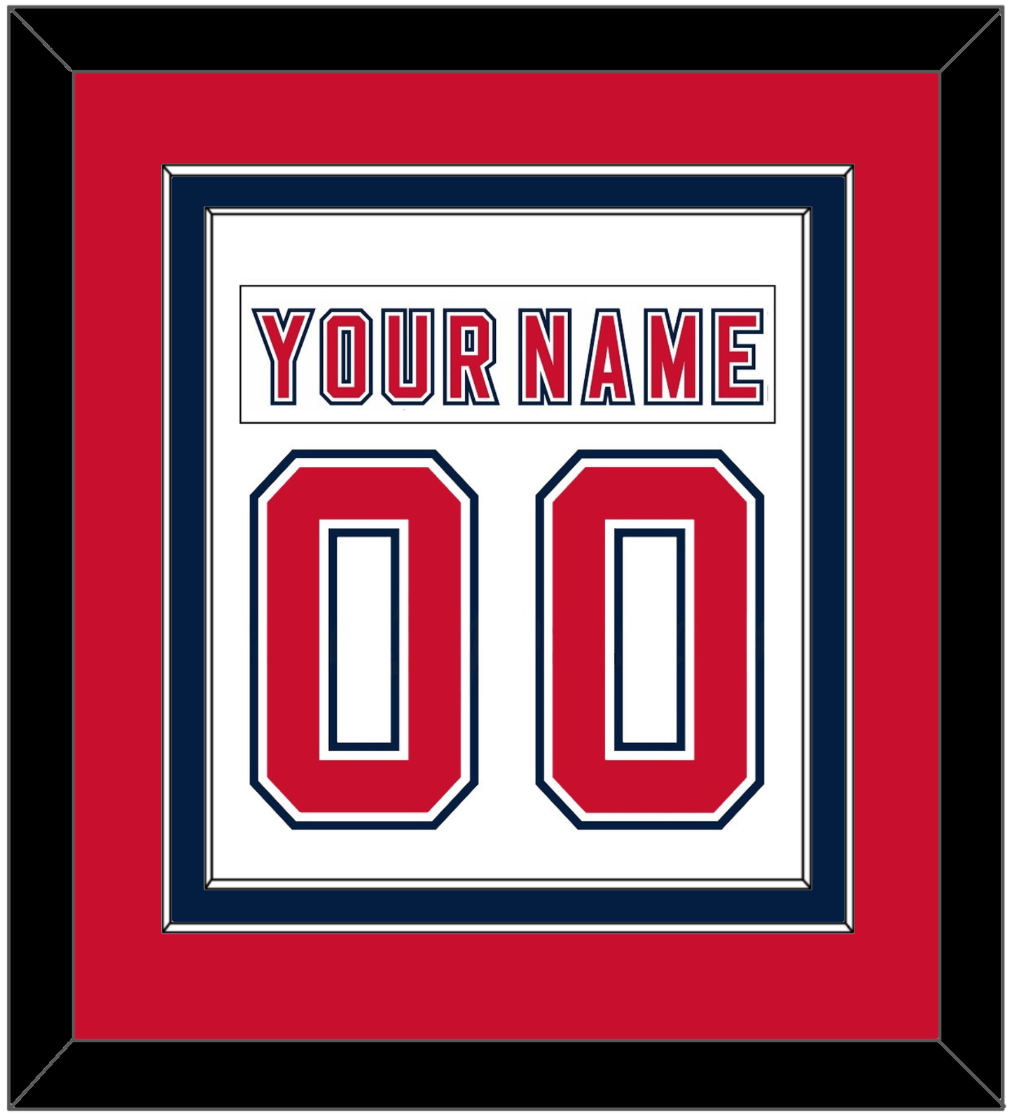 Florida Nameplate & Number (Back) Combined - Road White (2006-2007) - Signature Tier 3
