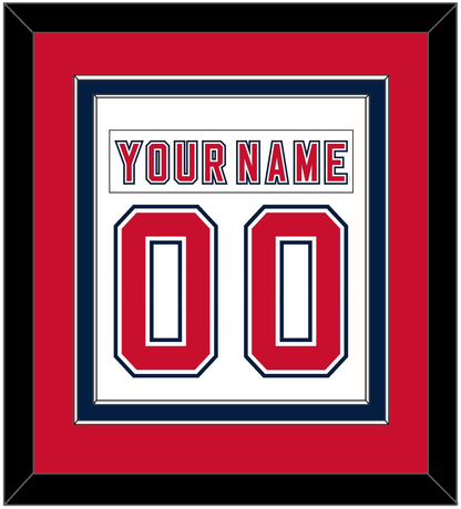 Florida Nameplate & Number (Back) Combined - Road White (2006-2007) - Signature Tier 3