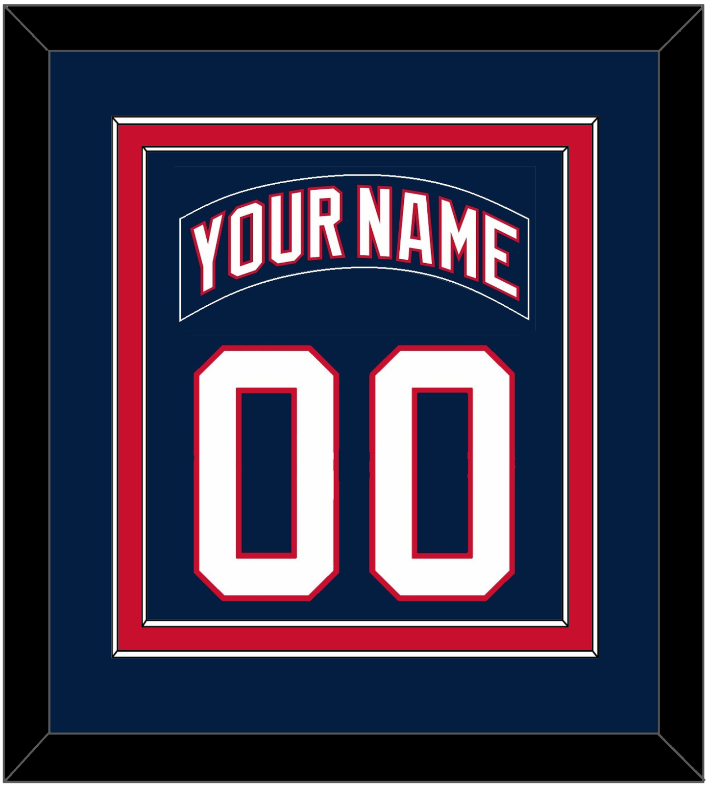 Florida Nameplate & Number (Back) Combined - Home Blue (2003-2006) - Signature Tier 2