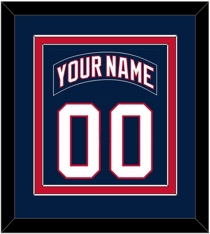 Florida Nameplate & Number (Back) Combined - Home Blue (2003-2006) - Signature Tier 2