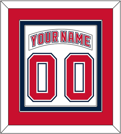 Florida Nameplate & Number (Back) Combined - Road White (2003-2006) - Signature Tier 3