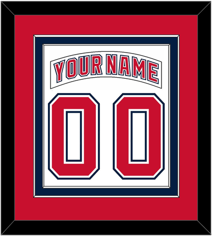 Florida Nameplate & Number (Back) Combined - Road White (2003-2006) - Signature Tier 3