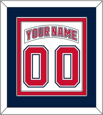 Florida Nameplate & Number (Back) Combined - Road White (2003-2006) - Signature Tier 4
