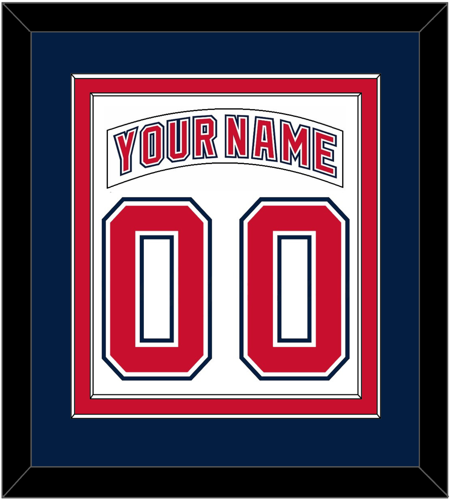 Florida Nameplate & Number (Back) Combined - Road White (2003-2006) - Signature Tier 4
