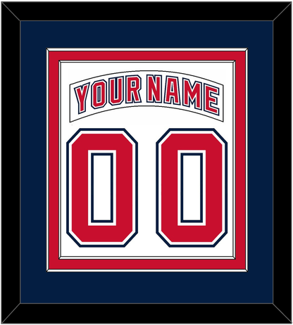 Florida Nameplate & Number (Back) Combined - Road White (2003-2006) - Signature Tier 4