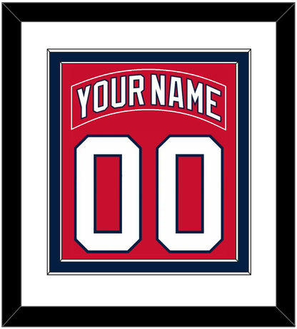 Florida Nameplate & Number (Back) Combined - Road Red (1998-2003) - Signature Tier 1